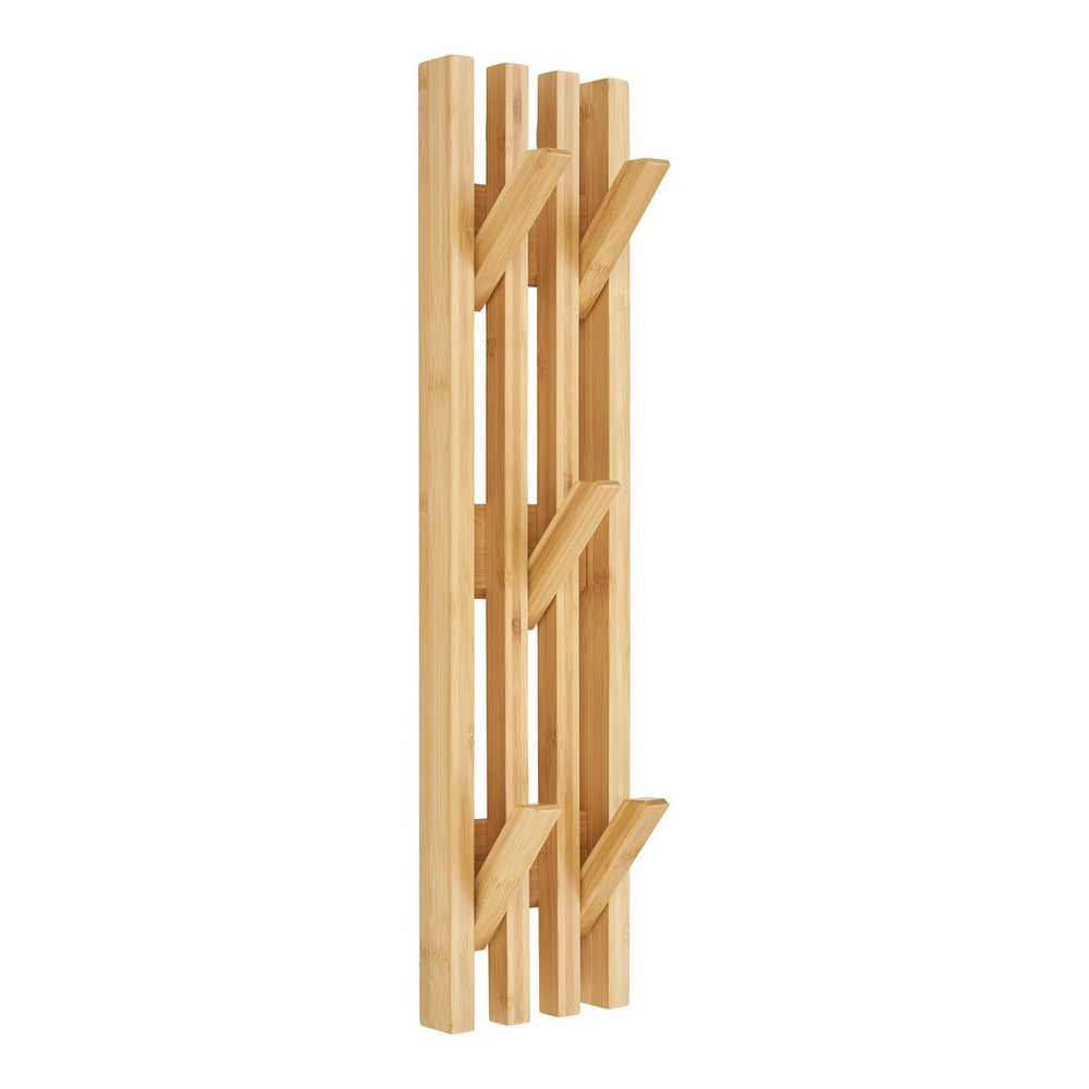 Natural bamboo coat rack