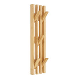 Natural bamboo coat rack