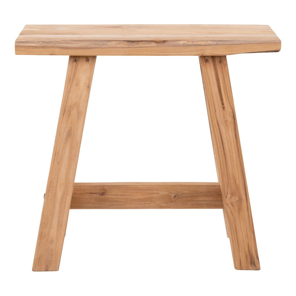 Natural recycled teak wood bench