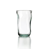 Blue recycled glass cup
