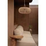 Natural rattan woven pendant lamp shade