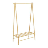 Natural bamboo clothes rack