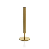 Gold brass tall vase
