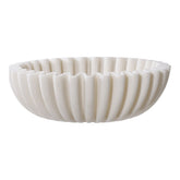 Beige polyresin decorative bowl