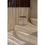 Handmade pandan basket with shell embellishments