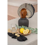 Black terracotta vase