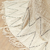 Handgewebte Baumwolldecke Linggah – Boho Tagesdecke & Sofadecke 140x200 cm