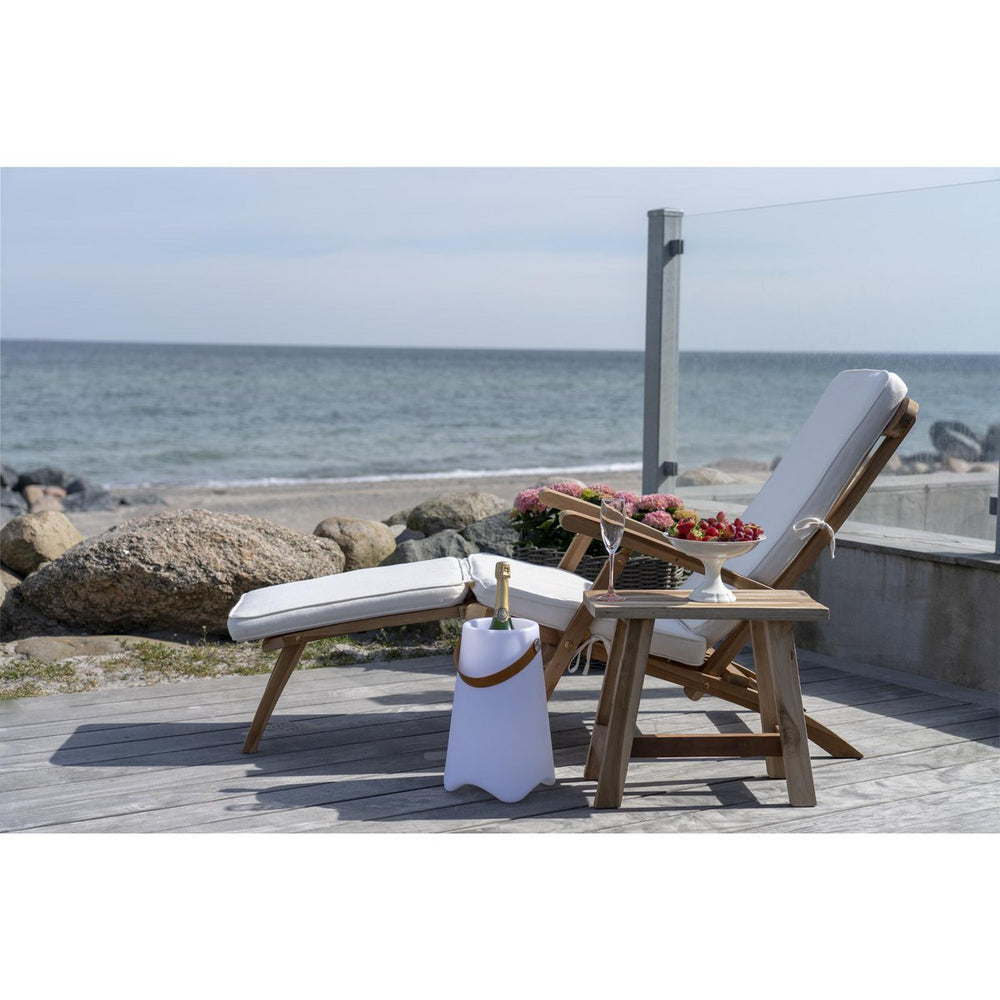Natural recycled teak wood bench