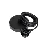 Black cotton ceiling lamp fitting