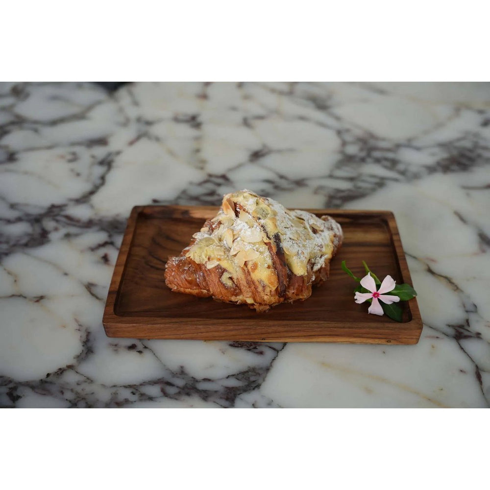Natural wood serving tray