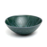 Blue stoneware serving bowl