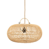 Natural rattan woven pendant lamp shade