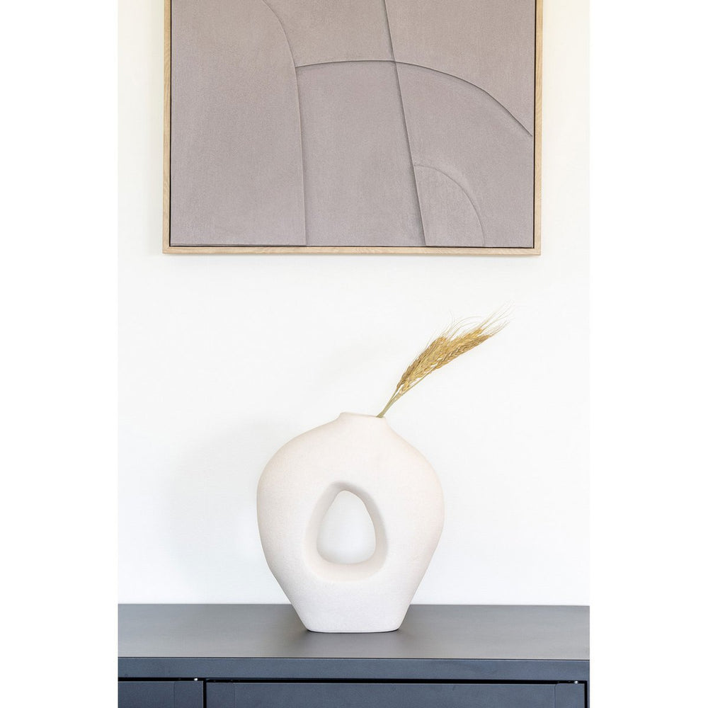 White ceramic vase