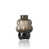 Dark grey recycled glass grape vase