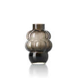 Dark grey recycled glass grape vase