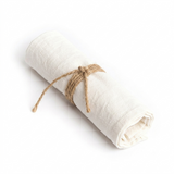 White woven linen napkin