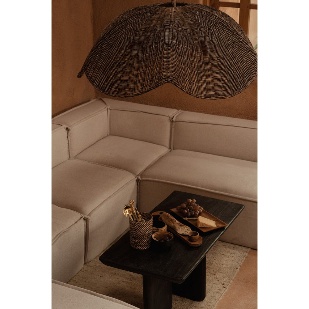 Natural teak wood bread plate