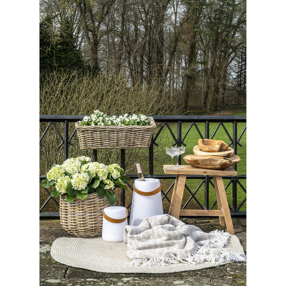 Natural recycled teak wood bench