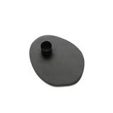 Black textured candle holder