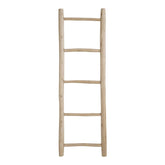 Natural teak wood decorative ladder