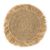 Natural seagrass raffia woven placemat