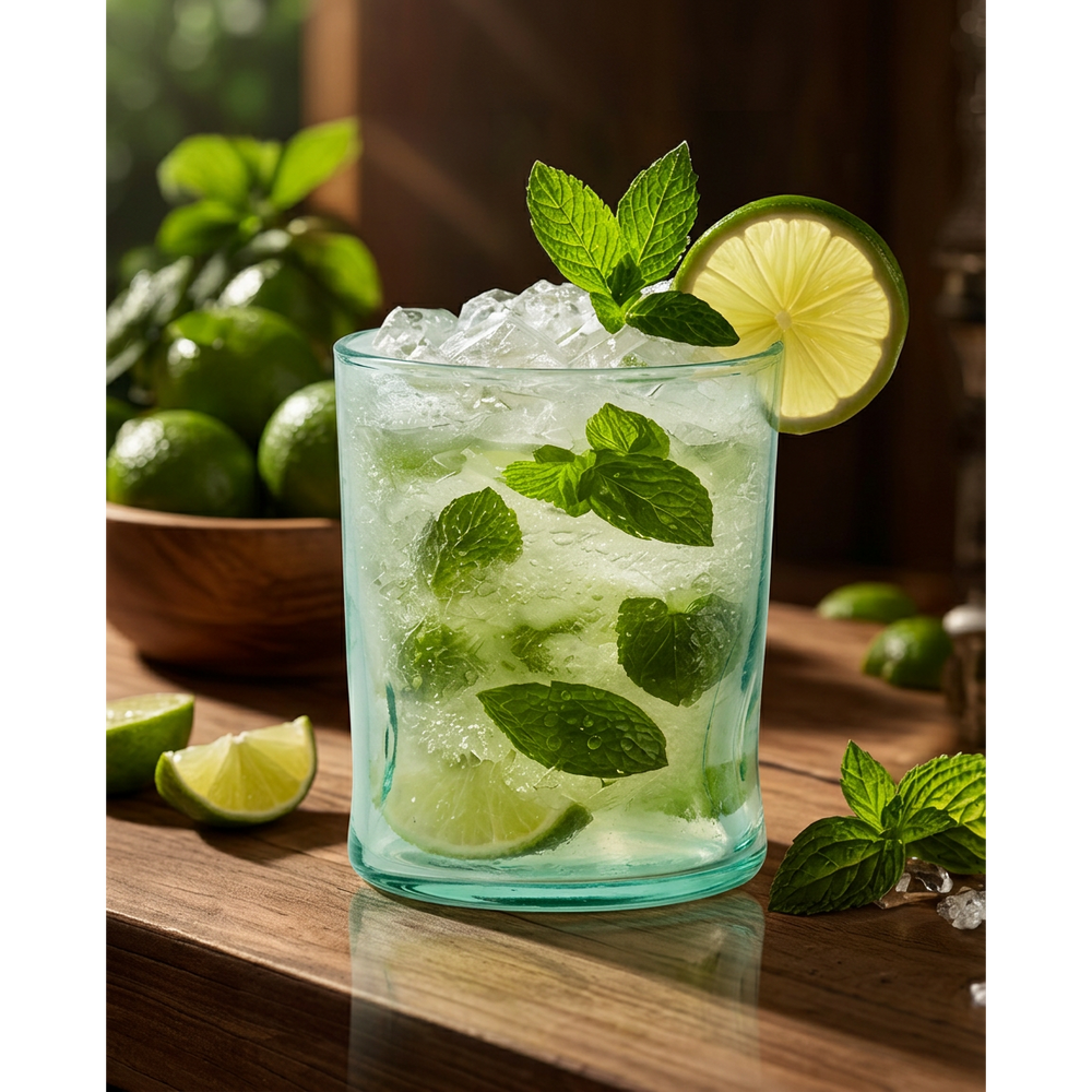 Blue recycled glass tumbler