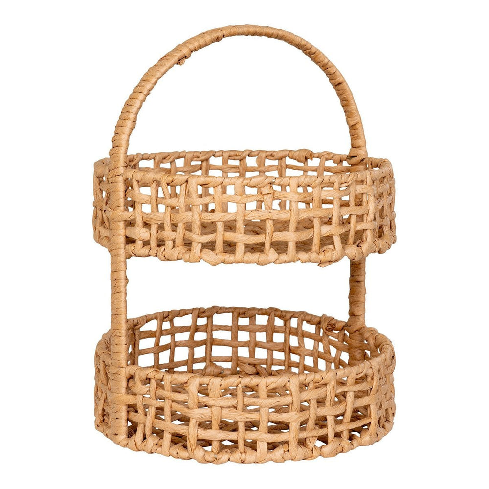 Brown paper tray with metal detailing