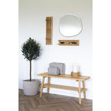 Natural bamboo coat rack