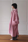 Retro Hooded Stripe Bathrobe, 100% ORGANIC Long-stapled Cotton-1