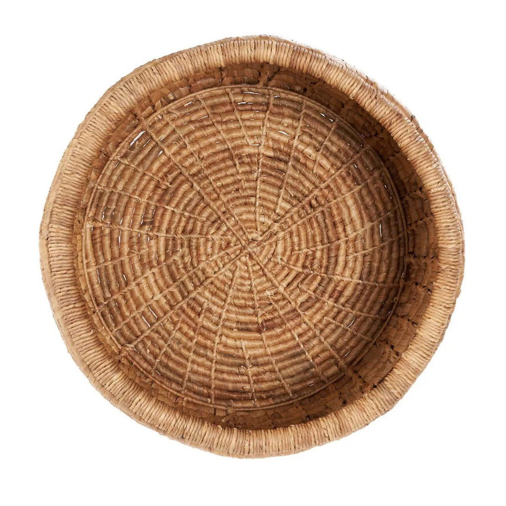 Natural woven seagrass basket