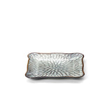 Grey ceramic square plate