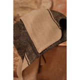 Natural black linen kitchen towel