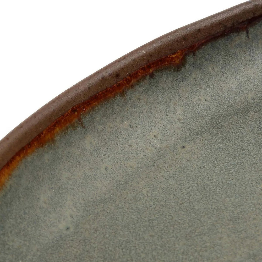 Grey stoneware serving platter