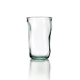 Blue recycled glass cup