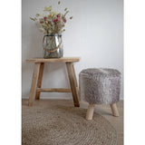 Natural recycled teak wood bench