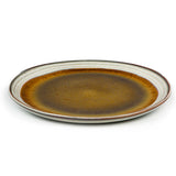 Terracotta stoneware salad plate