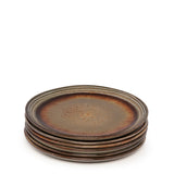 Terracotta stoneware salad plate