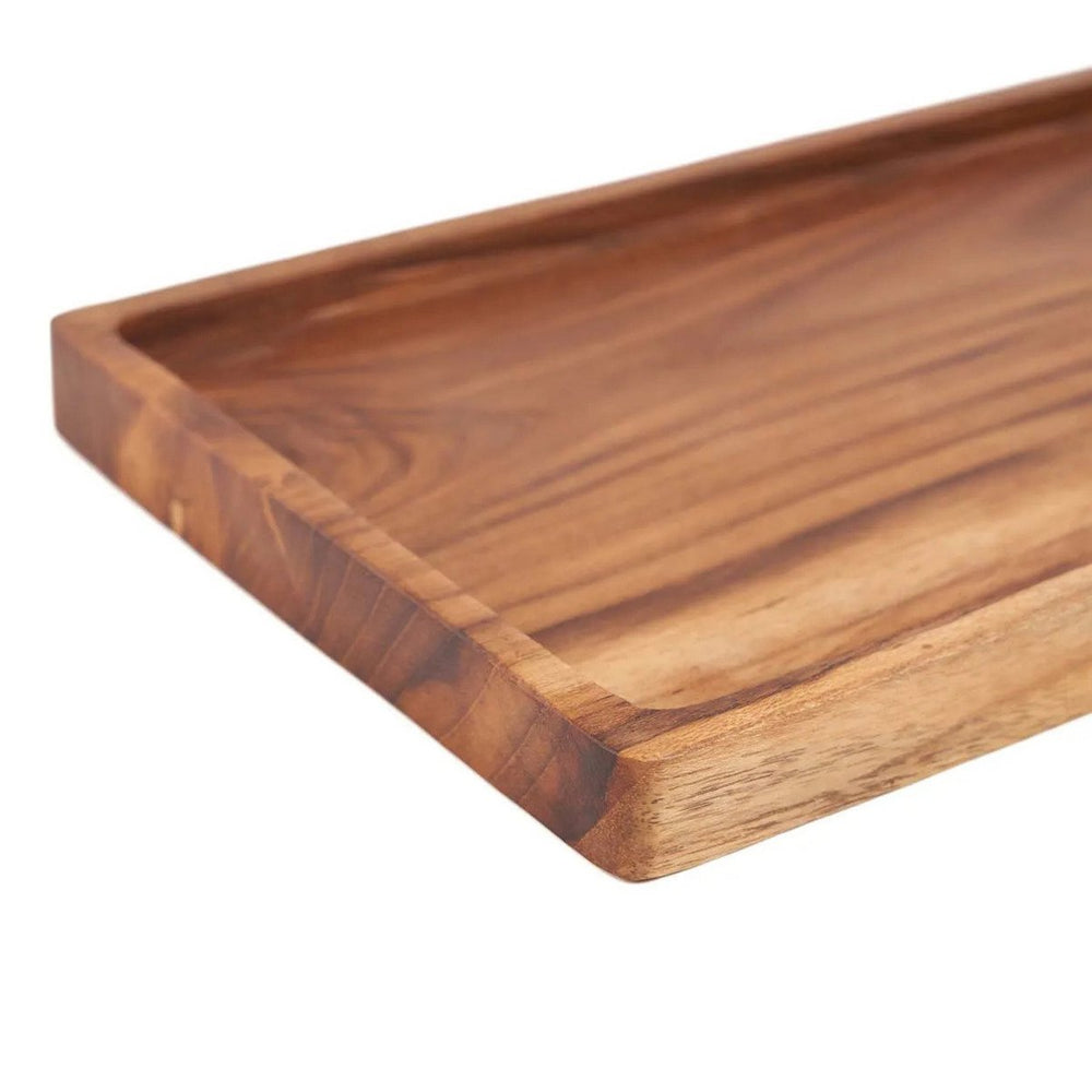 Natural wood serving tray