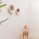 Boho Wanddekoration aus Bananenfaser – Handgefertigter Wandkorb Madala