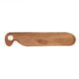 Natural teak wood bread plate