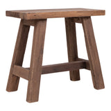 Natural recycled teak wood bench