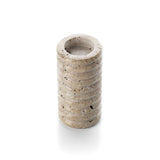 Beige travertine t-light holder