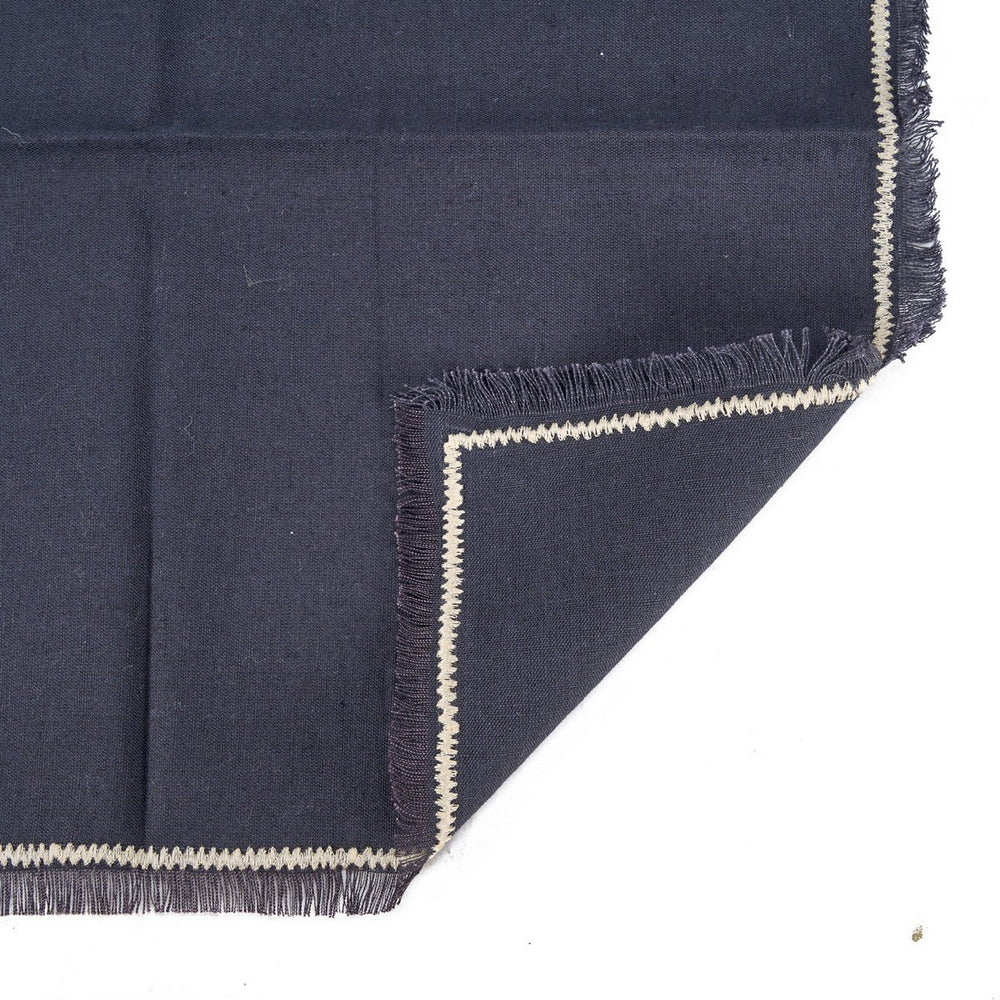 Black natural linen napkin