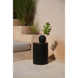 Black terracotta vase