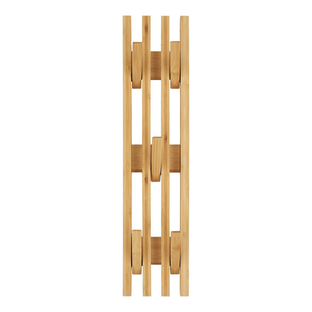 Natural bamboo coat rack