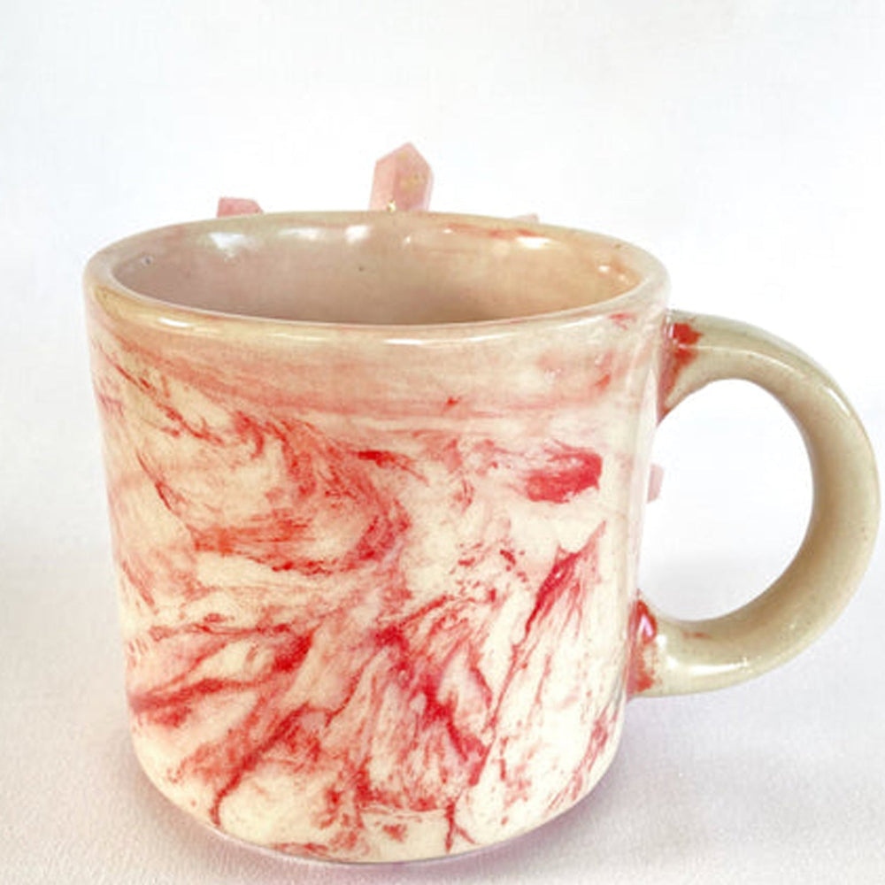 Marble Effect - Set of 2 Ceramic Mugs-4