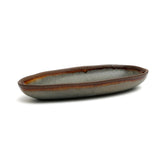 Grey stoneware serving platter