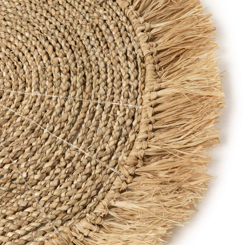 Natural seagrass raffia woven placemat