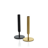 Black brass vase with matte finish