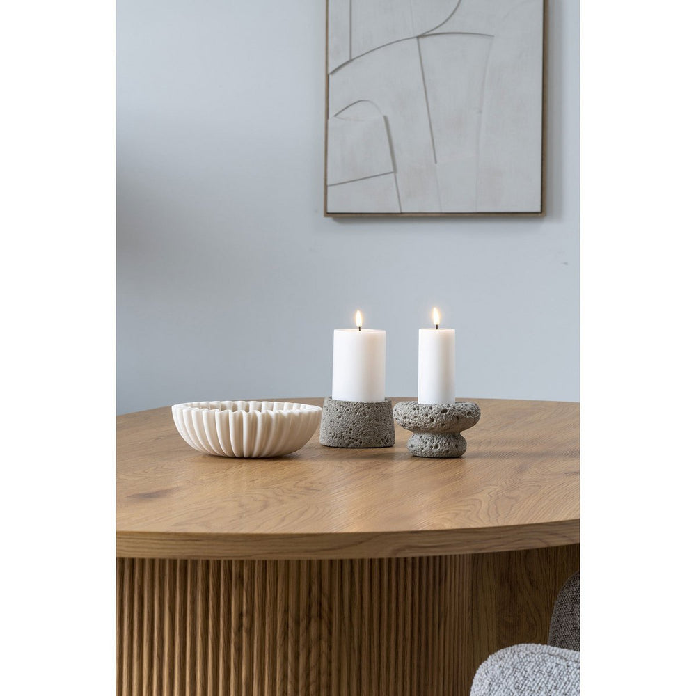 Beige polyresin decorative bowl